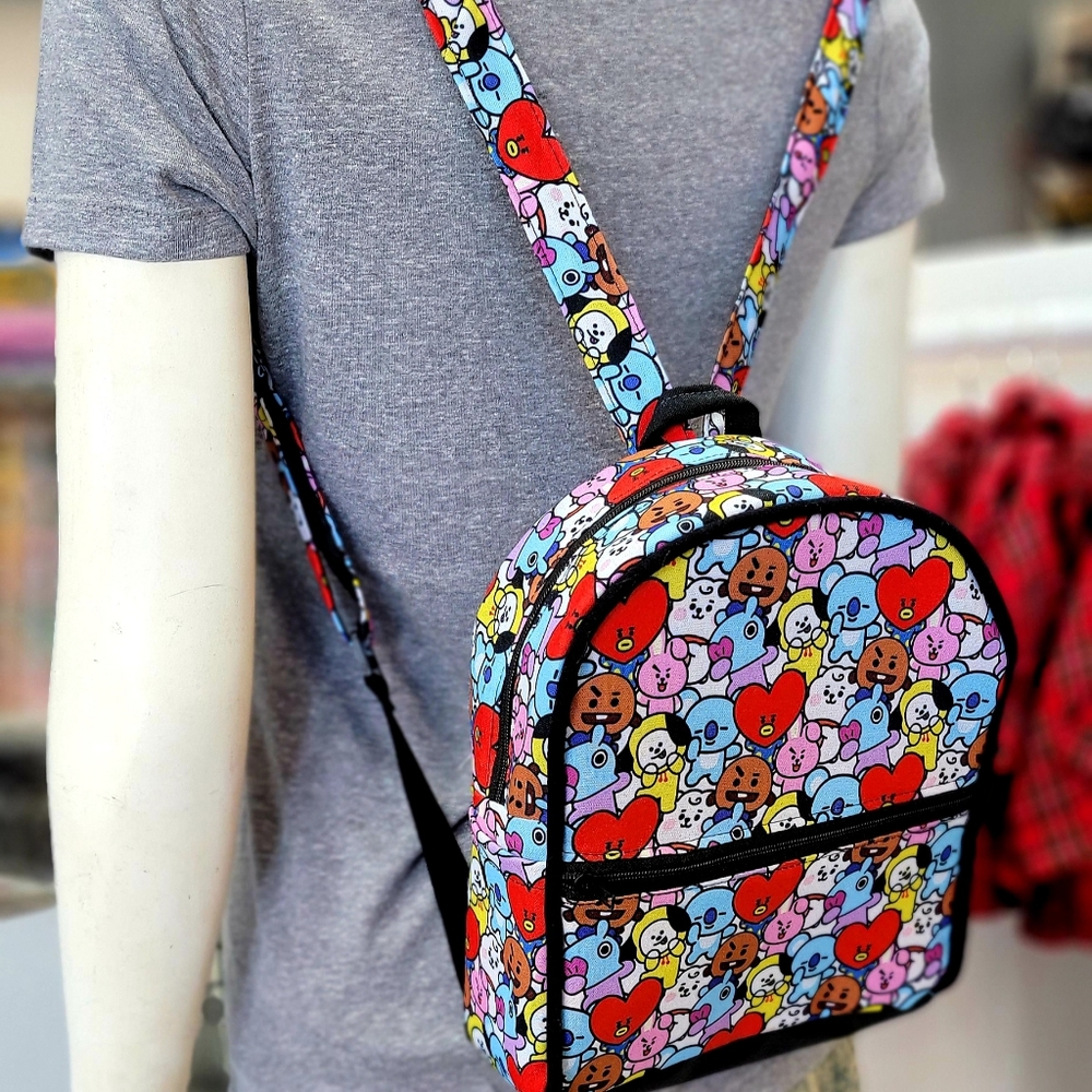 Bts Bt21 Collage Mini Backpack Gem